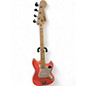 Used Squier Sonic Series Bronco Tahitian Coral Electric Bass Guitar thumbnail