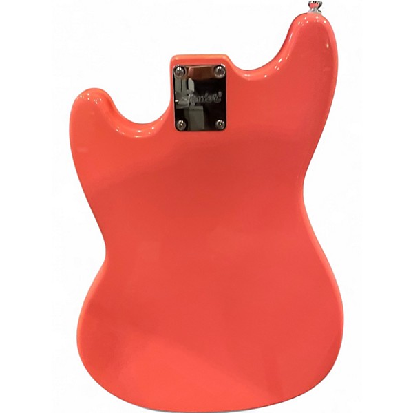 Used Squier Sonic Series Bronco Tahitian Coral Electric Bass Guitar