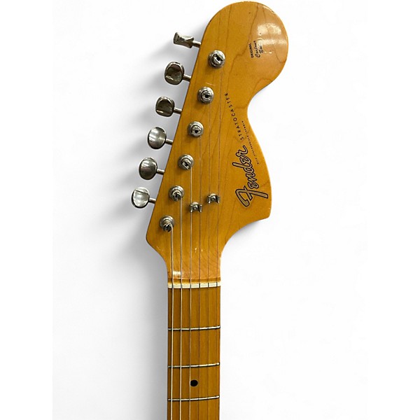 Vintage 1980s Fender ST-67 STRATOCASTER WHITE Solid Body Electric Guitar