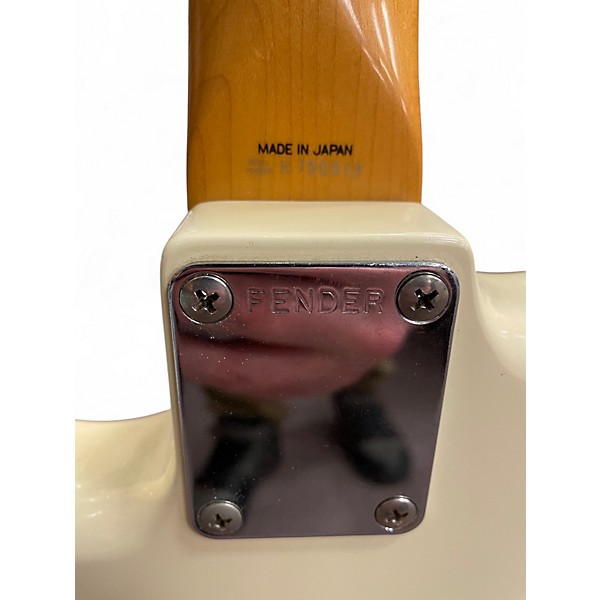 Vintage 1980s Fender ST-67 STRATOCASTER WHITE Solid Body Electric Guitar