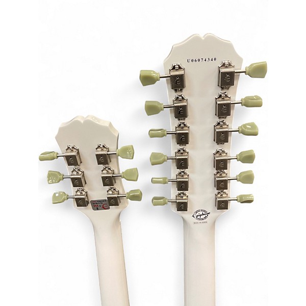 Used Epiphone G-1275 Antique White Solid Body Electric Guitar