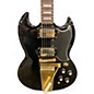 Used Epiphone SG Limited Edition Custom Shop with Vibrola Black and Gold Solid Body Electric Guitar