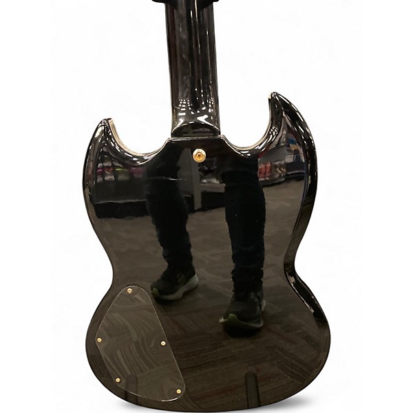 Used Epiphone SG Limited Edition Custom Shop with Vibrola Black and Gold Solid Body Electric Guitar