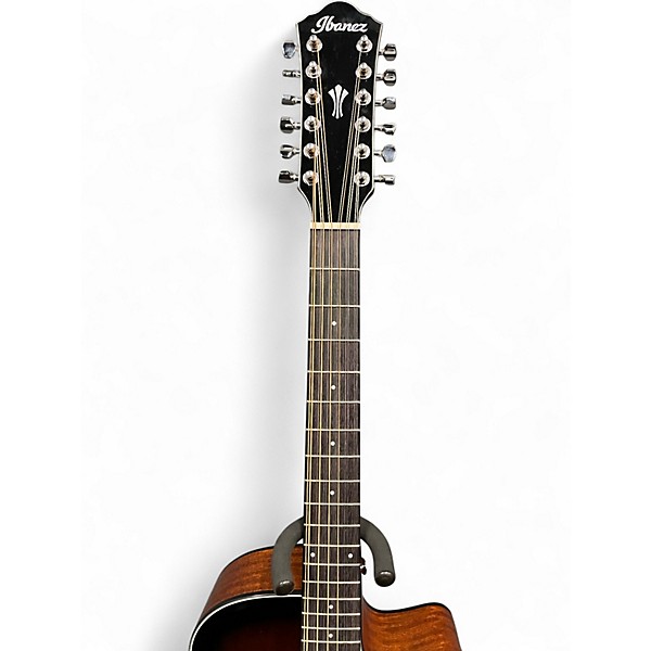 Used Ibanez AEG5012-DVH DARK VIOLIN SUNBURST 12 String Acoustic Electric Guitar