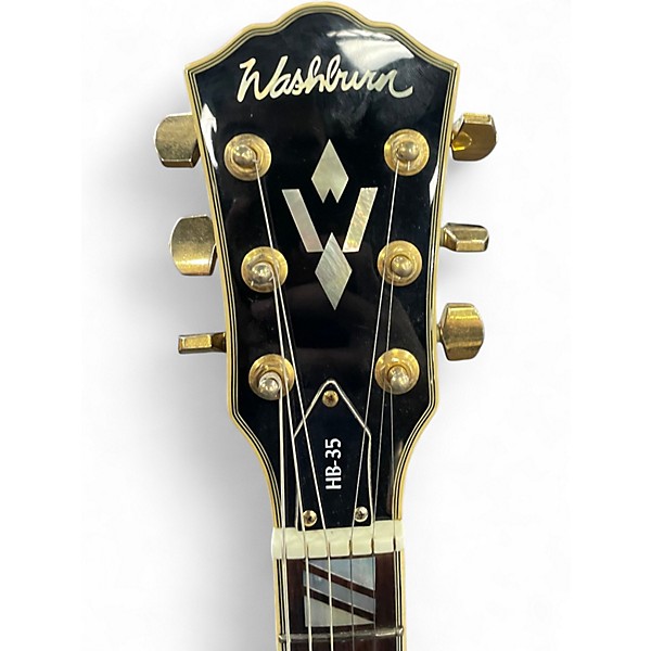 Used Washburn HB35 2 Color Sunburst Hollow Body Electric Guitar