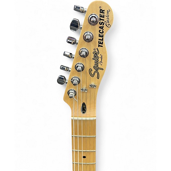 Used Squier Telecaster Custom Vintage Blonde Solid Body Electric Guitar