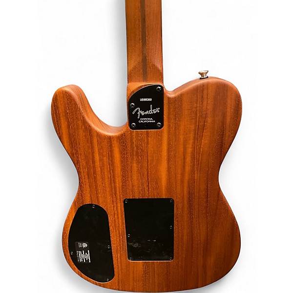 Used 2019 Fender American Acoustasonic Telecaster Crimson Red Acoustic Electric Guitar