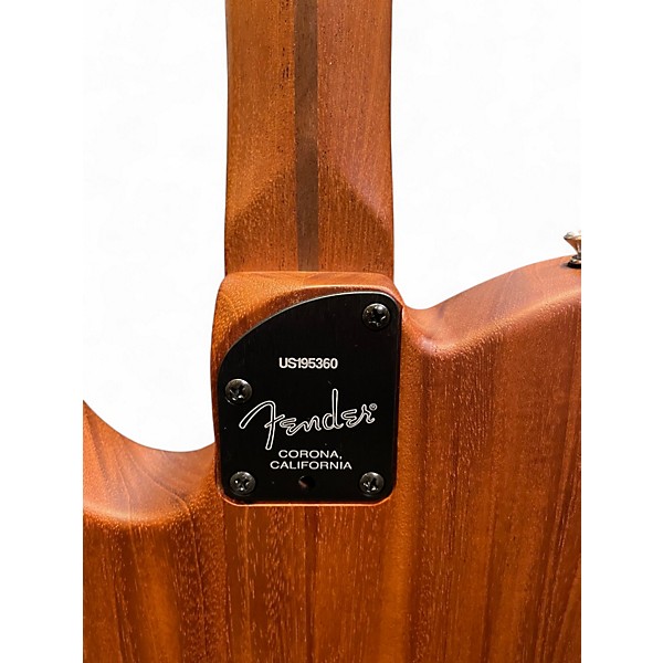 Used 2019 Fender American Acoustasonic Telecaster Crimson Red Acoustic Electric Guitar