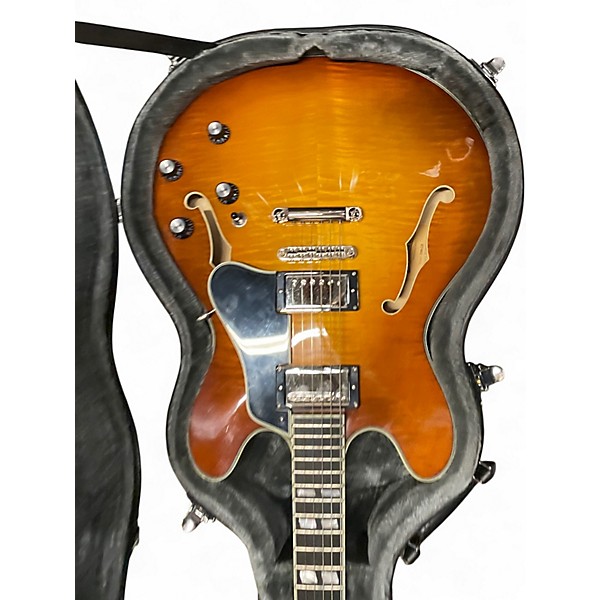 Used Eastman T486 Golden Burst Hollow Body Electric Guitar