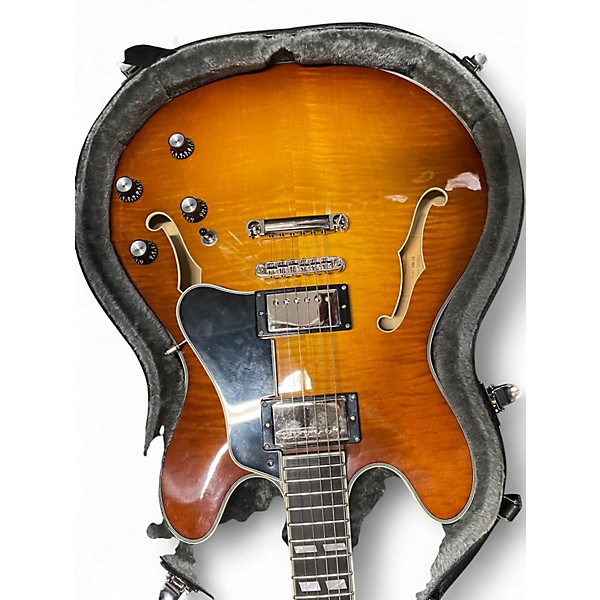 Used Eastman T486 Golden Burst Hollow Body Electric Guitar