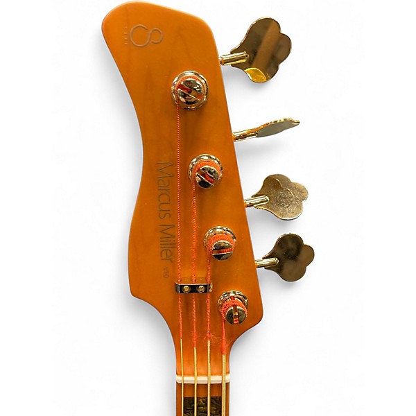 Used Sire marcus miller v10 left handed trans green Electric Bass Guitar