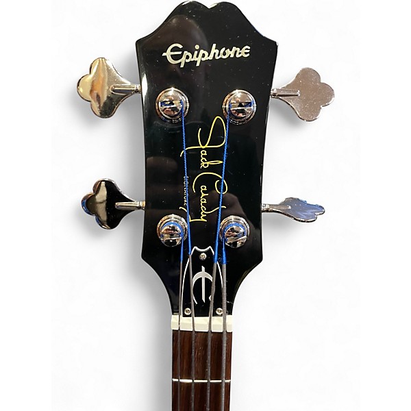 Used Epiphone Jack Casady Signature Left Handed Eldorado Gold Electric Bass Guitar