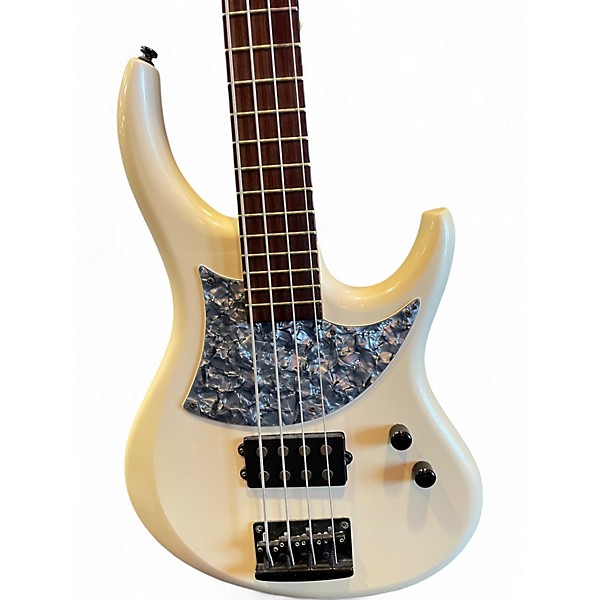 Used MTD KINGSTON K4 Classic White Electric Bass Guitar