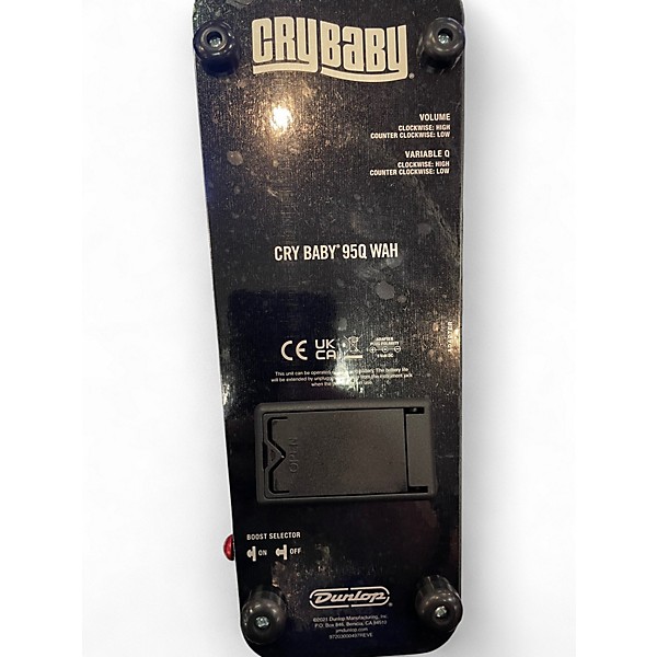 Used Dunlop 95Q Cry Baby Wah Effect Pedal