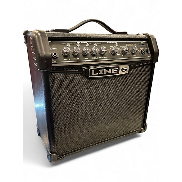 Used Line 6 Spider IV 15W 1X8 Guitar Combo Amp