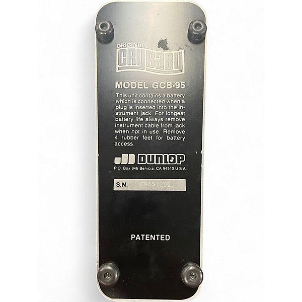 Used Dunlop GCB95 Original Crybaby Wah Effect Pedal