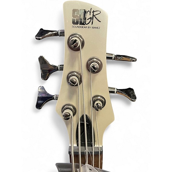 Used Ibanez SR305 5 String White Electric Bass Guitar