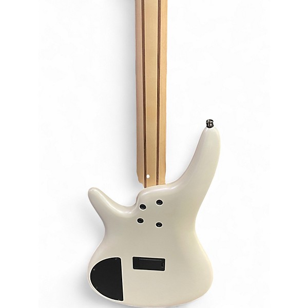 Used Ibanez SR305 5 String White Electric Bass Guitar