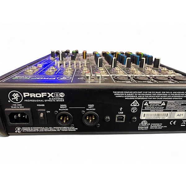 Used Mackie Profx8v2 Unpowered Mixer