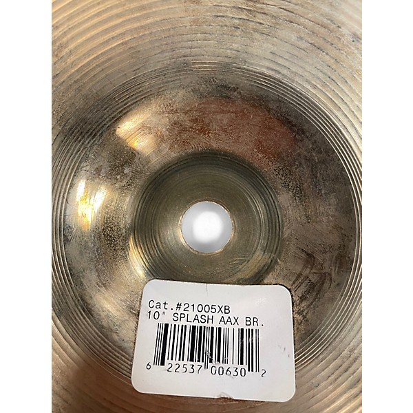 Used SABIAN 10in AAX Splash Brilliant Cymbal
