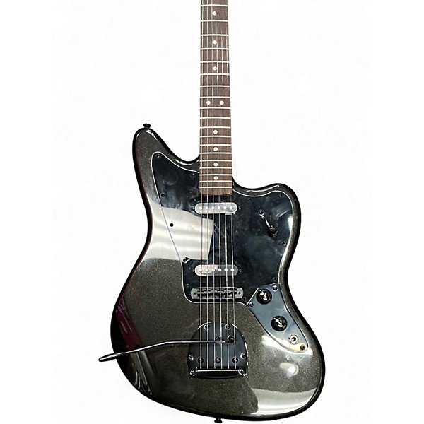 Used Squier Limited Edition Affinity Series Jaguar Metallic Black Solid Body Electric Guitar
