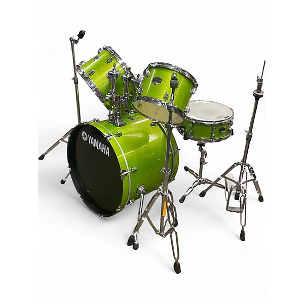 Used Yamaha 5 Piece Gigmaker Apple Green Drum Kit