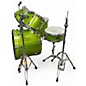 Used Yamaha 5 Piece Gigmaker Apple Green Drum Kit