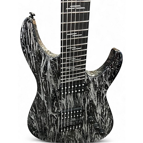 Used Schecter Guitar Research C1 7 STRING SILVER MOUNTAIN Solid Body Electric Guitar