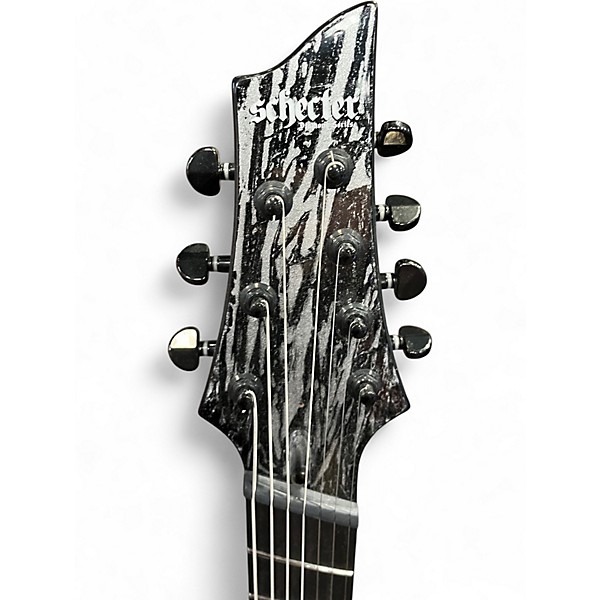 Used Schecter Guitar Research C1 7 STRING SILVER MOUNTAIN Solid Body Electric Guitar