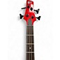 Used Ibanez SR300 Candy Apple Red Metallic Electric Bass Guitar