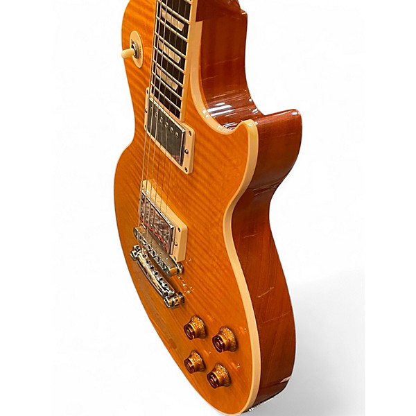 Used 2012 Gibson LES PAUL STANDARD Trans Amber Solid Body Electric Guitar