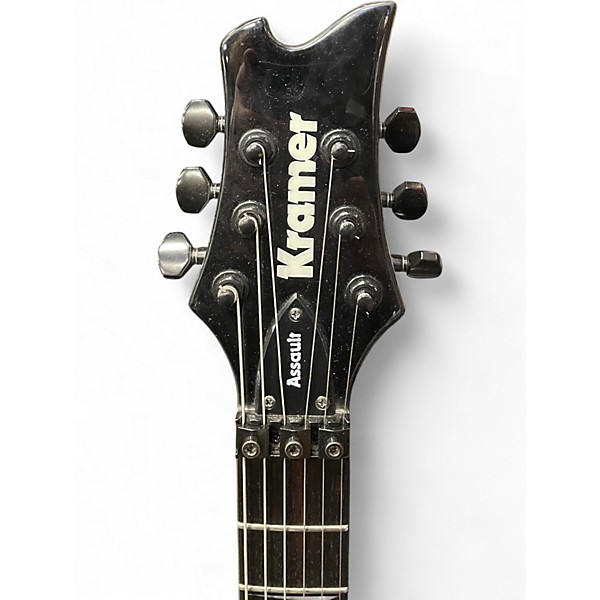 Used Kramer Assault White Solid Body Electric Guitar