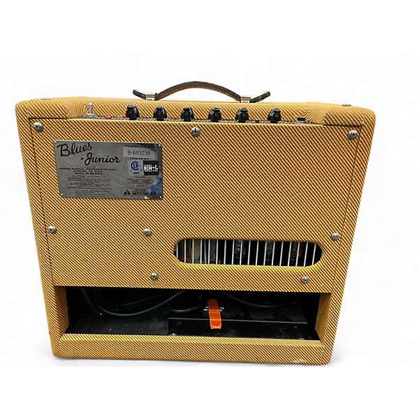 Used Fender BLUES JUNIOR LACQUERED TWEED 15W JENSEN Tube Guitar Combo Amp