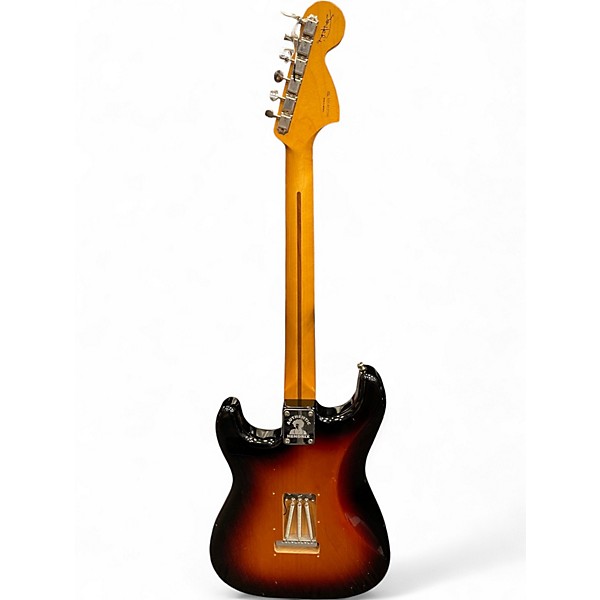Used Fender Jimi Hendrix Stratocaster 3 Color Sunburst Solid Body Electric Guitar