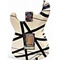 Used EVH Striped Series White with Black Stripes Solid Body Electric Guitar