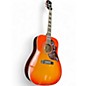 Used Epiphone Hummingbird Pro Dark Cherry Burst Acoustic Electric Guitar