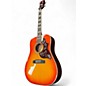 Used Epiphone Hummingbird Pro Dark Cherry Burst Acoustic Electric Guitar