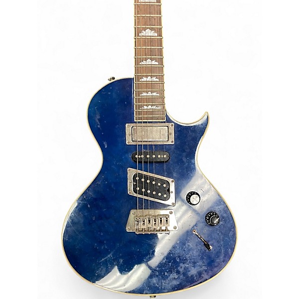 Used Epiphone Nighthawk Custom Reissue QUILTED BLUE Solid Body Electric Guitar