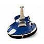 Used Epiphone Nighthawk Custom Reissue QUILTED BLUE Solid Body Electric Guitar