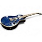 Used Epiphone Nighthawk Custom Reissue QUILTED BLUE Solid Body Electric Guitar