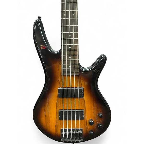 Used Ibanez GSR205SM 5 STRING Sunburst Electric Bass Guitar