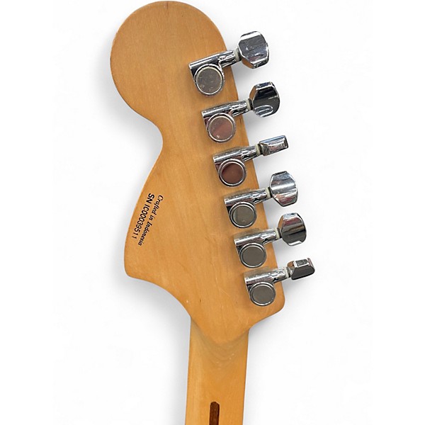 Used Squier Standard Stratocaster GREEN SPARKLE Solid Body Electric Guitar