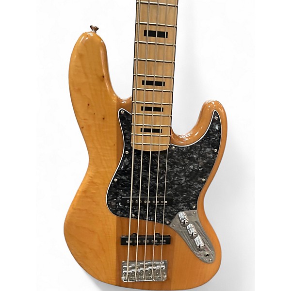Used Squier Vintage Modified Jazz Bass V Natural Electric Bass Guitar