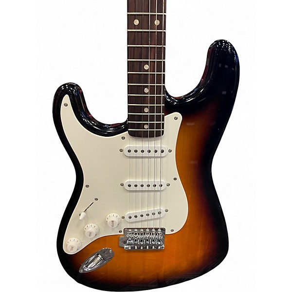 Used Squier Affinity Stratocaster Left Handed 2 Color Sunburst Electric Guitar