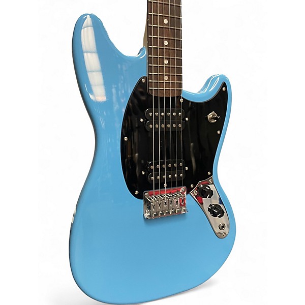 Used Squier Bullet Mustang HH Blue Solid Body Electric Guitar