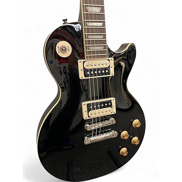 Used Epiphone Les Paul Traditional Pro Black Solid Body Electric Guitar