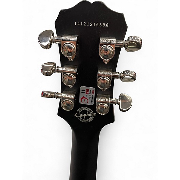 Used Epiphone Les Paul Traditional Pro Black Solid Body Electric Guitar