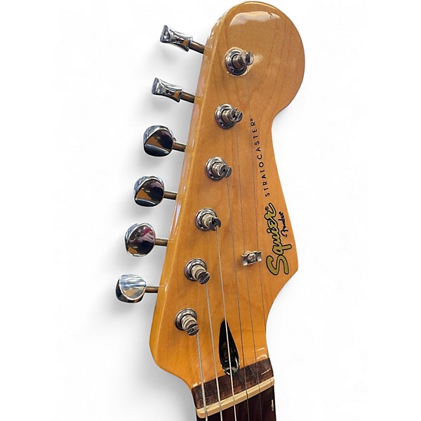 Used Squier Vintage Modified Stratocaster Surf Green Solid Body Electric Guitar