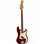 Used Fender Standard Precision Bass Candy Apple Red Electric Bass Guitar thumbnail