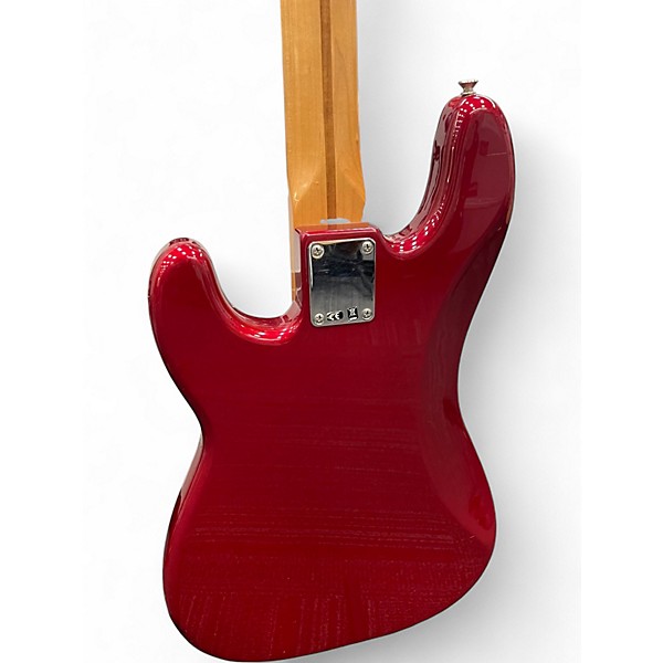Used Fender Standard Precision Bass Candy Apple Red Electric Bass Guitar